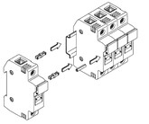 Bussmann Ganging link for CHPV fuse holders, set of 3 - Rubicon Installer Portal